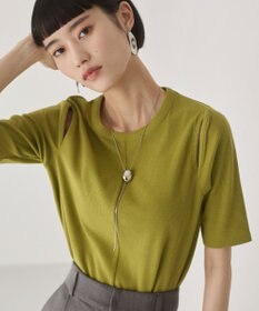 WEGO 【ANGIE VINTAGE】カットアウトリブトップス