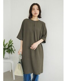 Green Parks 前後２ｗａｙミディ丈タックワンピース