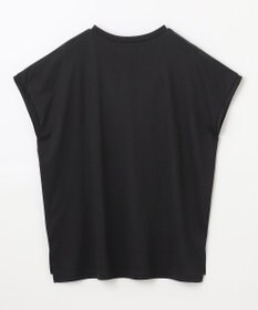 ANY 【汗ジミ防止加工】シルケットスムースフレンチスリーブ刺繍ロゴTシャツ