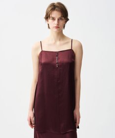 uncrave アセテートヴィンテージサテン キャミソールブラウス バーガンディ