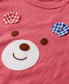 MIKI HOUSE HOT BISCUITS 【80-120cm】 顔ドン 半袖Tシャツ