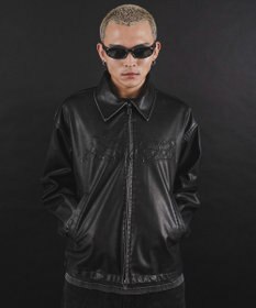 WEGO 【ユニセックス着用ITEM】MA55IVE　PUショートグラフィックブルゾン