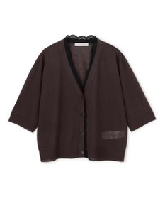 UNFILO レースドッキングニット カーディガン