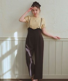 Feroux フリルデザイン・サス付きパンツ