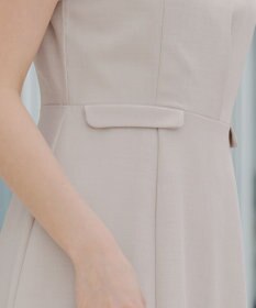 Tiaclasse 【小倉優子さん着用・洗える】フラップ付きミディアム丈フレアワンピース