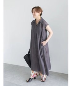 Te chichi シャンブレーボイルテントマキシワンピース