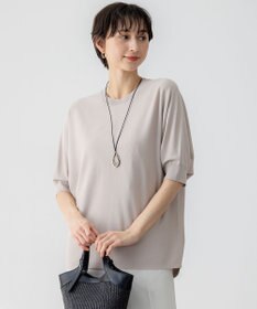 洗える】レーヨンポリエステルストレッチ ドルマン ニット / 23
