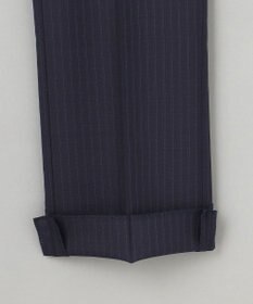 GOTAIRIKU 【御幸毛織】Superio160 ウールモヘヤシルクカシミヤ　スーツ（ネイビーストライプ）