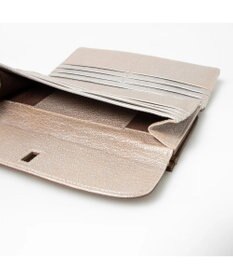 UNBILLION perche カラーコンビレザーかぶせ外がま口長財布