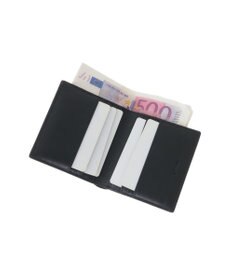 genten スクエアウォレット キップレザー二つ折り財布