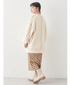 earth music&ecology 配色ルーズスウェット