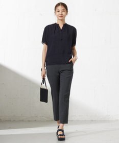 J.PRESS LADIES L 【セットアップ対応・洗える】DRYウーステッド テーパード パンツ