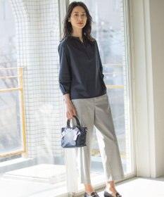 J.PRESS LADIES S 【洗える】プレーティングジャージー スキッパー カットソー