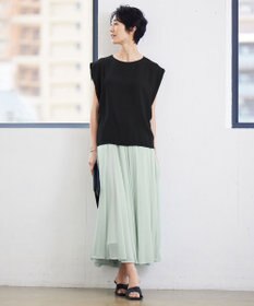 ICB 【WEB限定カラーあり・洗える】 プリントコンビ カットソー