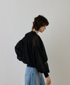 GRACE CONTINENTAL シアーニットバルーンジャケット