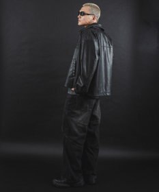 WEGO 【ユニセックス着用ITEM】MA55IVE　PUショートグラフィックブルゾン