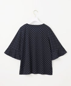 ANY SIS 【接触冷感・吸水速乾・UVケア】エアリードレープスムース 七分袖 ブラウス