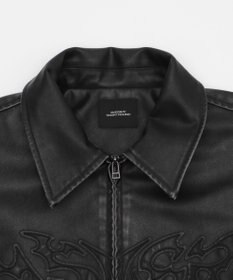 WEGO 【ユニセックス着用ITEM】MA55IVE　PUショートグラフィックブルゾン