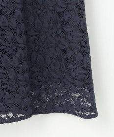 自由区 S 【洗える】フラワーリーフコードレース ワンピース