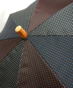 +RING UNISEX プラスリング 晴雨兼用（長ショート） ピンドット T1322