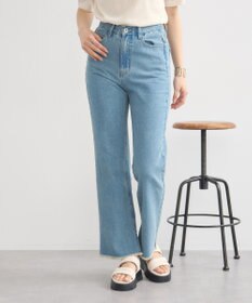 earth music&ecology カットオフフレアデニムパンツ