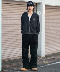 WEGO 【ユニセックス着用ITEM】ワッフルZIPパーカー