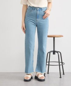 earth music&ecology カットオフフレアデニムパンツ