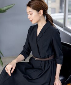 Tiaclasse L 【洗える】テーラードスーツワンピース