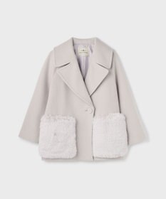 GRACE CONTINENTAL ファーポケットピーコート