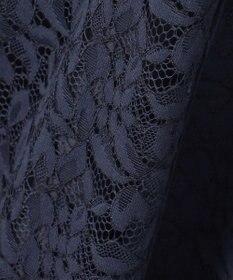 自由区 S 【洗える】フラワーリーフコードレース ワンピース