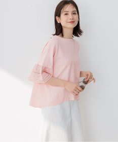 組曲 【WEB限定】レーススリーブ ニット