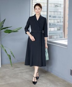 Tiaclasse L 【洗える】テーラードスーツワンピース