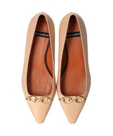 INTER-CHAUSSURES 【ANGEL ALARCON】ポインテッドトウチェーンパンプス
