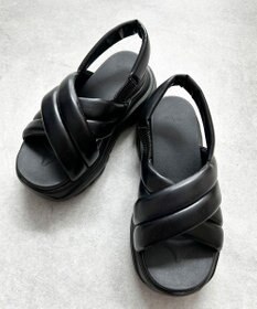 WEGO パテッドクロス厚底サンダル