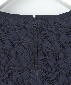 自由区 S 【洗える】フラワーリーフコードレース ワンピース