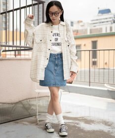 WEGO 【ユニセックス着用ITEM/SMLサイズ展開】チェックネルシャツ