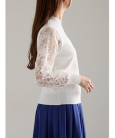 Te chichi レーススリーブニット