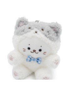 Mother garden しろたん 猫キーホルダー 《ハチワレ》 単品