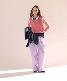 LENO SALOPETTES CANDY STRIPE / サロペット