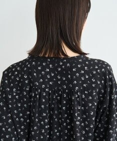 YECCA VECCA 2wayボリューム袖花柄ブラウス