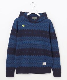 PW CIRCULUS 【手洗い可】【MEN】フェアアイルニットフーディ