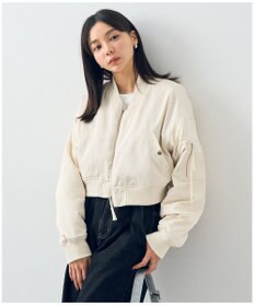 earth music&ecology ファーリバーシブルショートＭＡ－１