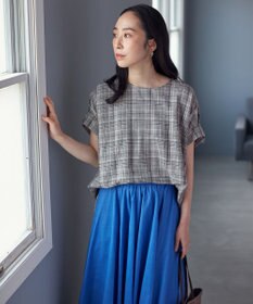 ANY 【洗濯機可能】ライトリネンクロス　チュニック