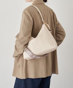 russet エンボスモノグラム2WAYショルダーバッグ(CE-1692)