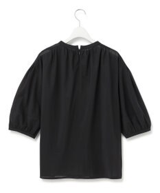 23区 【新色追加/洗える】クリアトリコットジャージー ギャザーデザイン カットソー