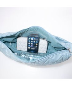 UNBILLION カシュカシュ cachecache / ソフト合皮キルティングハーフムーンショルダー