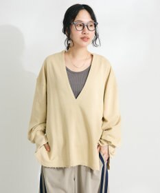 CRAFT STANDARD BOUTIQUE TC裏毛Ｖネックプルオーバー