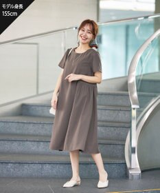 Tiaclasse L 【洗える】サイド切替ワンピース