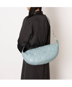 UNBILLION カシュカシュ cachecache / ソフト合皮キルティングハーフムーンショルダー