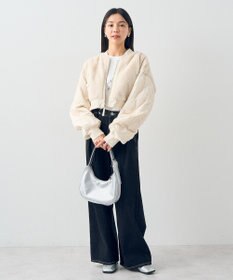 earth music&ecology ファーリバーシブルショートＭＡ－１